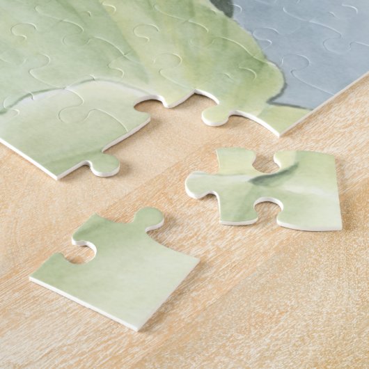 Puzzle Réflexion de Koi Pond avec poissons et lys (Côté)