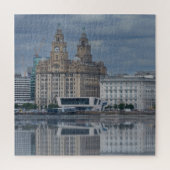 Puzzle Réflexion Liverpool Skyline (Vertical)