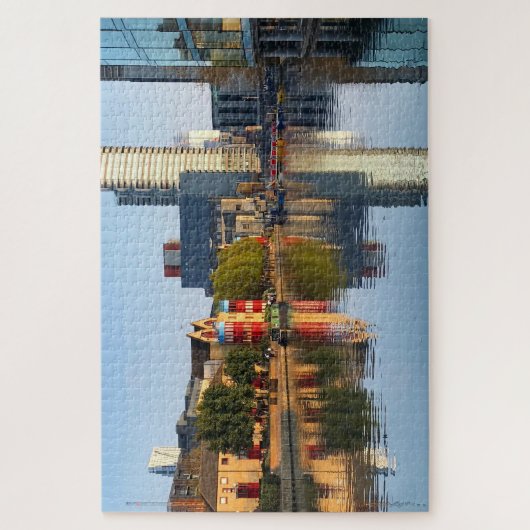 Puzzle Réflexion sur Regent's Canal London Royaume-Uni (Vertical)