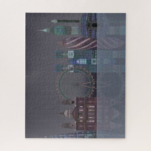 Puzzle Réflexions de la nuit Londres Skyline (Vertical)