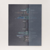 Puzzle Réflexions de la nuit New York Skyline (Vertical)