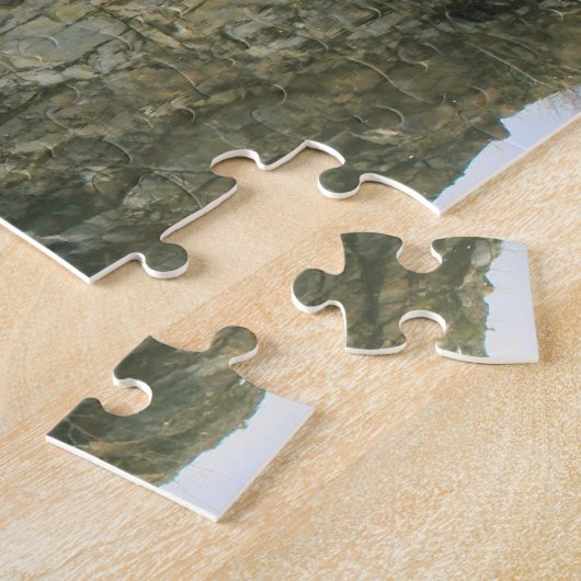 Puzzle Réflexions De Mur De Falaises Rocheuses Dans Pond  (Côté)