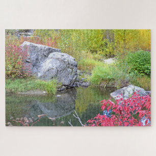 Puzzle Réflexions sur la pierre et l'herbe