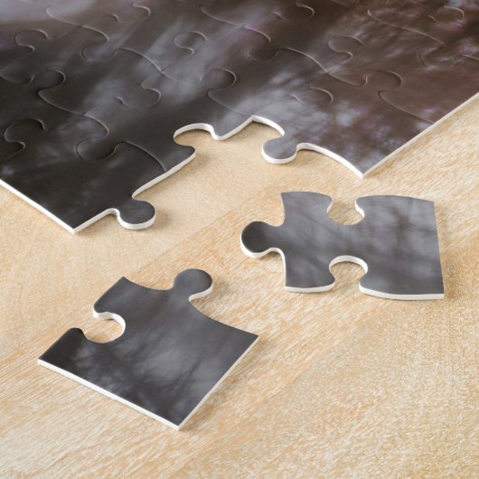 Puzzle Réflexions sur les cerisiers en fleurs (Côté)