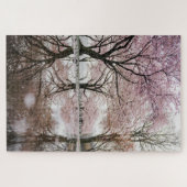 Puzzle Réflexions sur les cerisiers en fleurs (Horizontal)