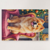 Puzzle Regal Chow Chow by Grand Christmas Tree Holiday (Horizontal)