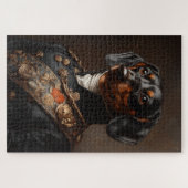 Puzzle Regal Dachshund en uniforme militaire napoléonien (Horizontal)