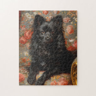 Puzzle Regal Schipperke Chien Style Vintage Art