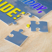 Puzzle Regard "56" d'arc-en-ciel et "JOYEUX (Côté)