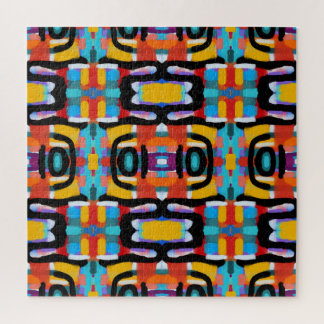 Puzzle Regard Abstraite Couleurs Uniques Aspect Peint à l