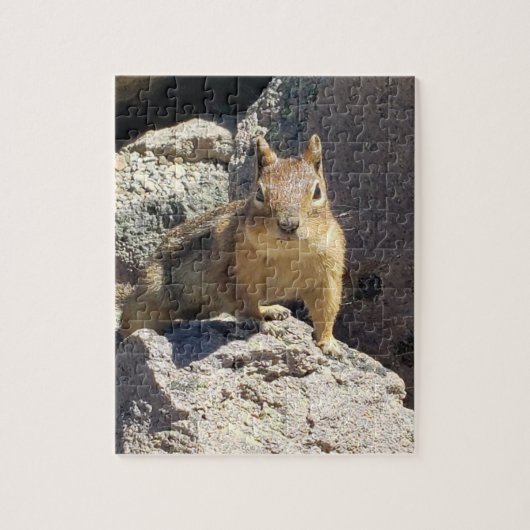 Puzzle Regard Fixe d'un Tamia (Vertical)