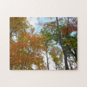 Puzzle Regardant vers les feuilles d'automne I Feuillage