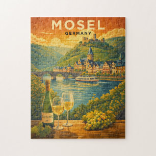 Puzzle Région viticole de Moselle Allemagne Voyage Art vi
