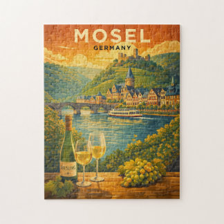Puzzle Région viticole de Moselle Allemagne Voyage Art vi