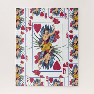 Puzzle Reine des cœurs et des fleurs