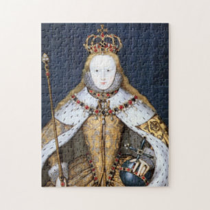 Puzzle Reine Elizabeth I d'Angleterre à Coronation Robe