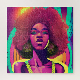 Puzzle Reine noire mélanine Sista femme afro-américaine