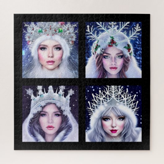 Puzzle Reines de neige Merveilleux monde hivernal (Vertical)