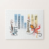 Puzzle Remarquable LIFE Inspirational Citation illustrée (Horizontal)