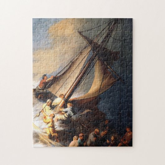 Puzzle Rembrandt Van Rijn Christ dans la mer de tempête G (Vertical)