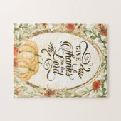 Puzzle Remerciez le Seigneur Fleurs d'automne Citrouilles (Horizontal)