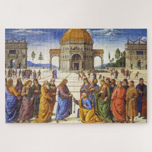 Puzzle Remise des clés | Pietro Perugino | (Horizontal)