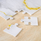 Puzzle Remise en question Motif en marbre gris blanc (Côté)