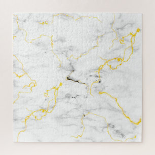 Puzzle Remise en question Motif en marbre gris blanc