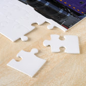 Puzzle Remorque semi-tracteur violet métallique Camion (Côté)