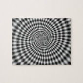 Puzzle Remous noir et blanc d'illusion optique (Horizontal)