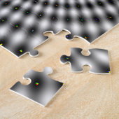 Puzzle Remous noir et blanc d'illusion optique (Côté)