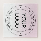 Puzzle Remplacement de logo facile & Texte éditable Ombre (Horizontal)