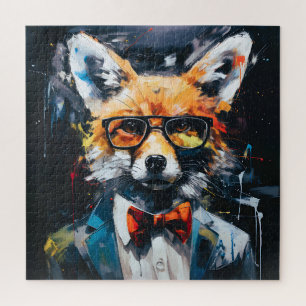 Puzzle Renard Abstrait minimaliste