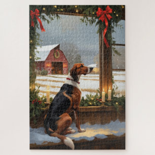 Puzzle Renard américain de Noël Lumières Fêtes