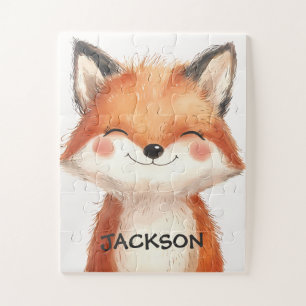 Puzzle Renard Animal Mignon Anniversaire Enfant Personnal
