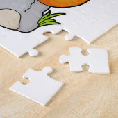 Puzzle Renard avec Écharpe sur Rocher (Côté)