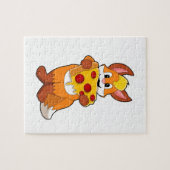 Puzzle Renard avec pizza (Horizontal)