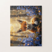 Puzzle Renard bébé dans les lilas (Vertical)