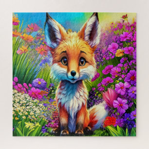 Puzzle Renard coloré