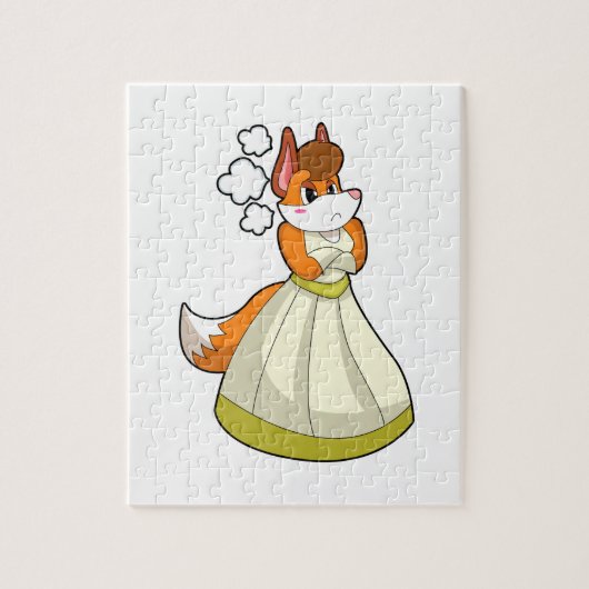 Puzzle Renard comme mariée avec robe Mariage.PNG (Vertical)