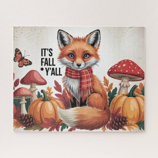 Puzzle Renard d'automne (Horizontal)