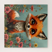 Puzzle Renard de dessin animé adorable (Horizontal)