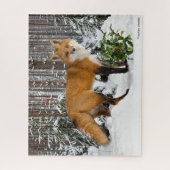 Puzzle "Renard d'hiver" (Vertical)