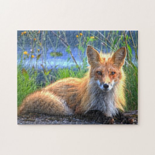 Puzzle Renard d'hiver Québec Canada. (Horizontal)