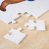 Puzzle Renard en boîte avec gants de boxe (Côté)