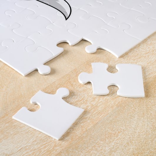 Puzzle Renard en mariée avec Voile (Côté)
