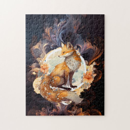 Puzzle Renard floral (Vertical)