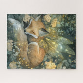 Puzzle Renard magique endormi de la forêt (Horizontal)