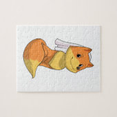 Puzzle Renard marié avec voile (Horizontal)