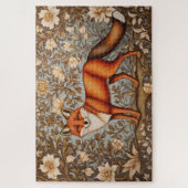 Puzzle Renard qui marche inspiré de William Morris  (Vertical)